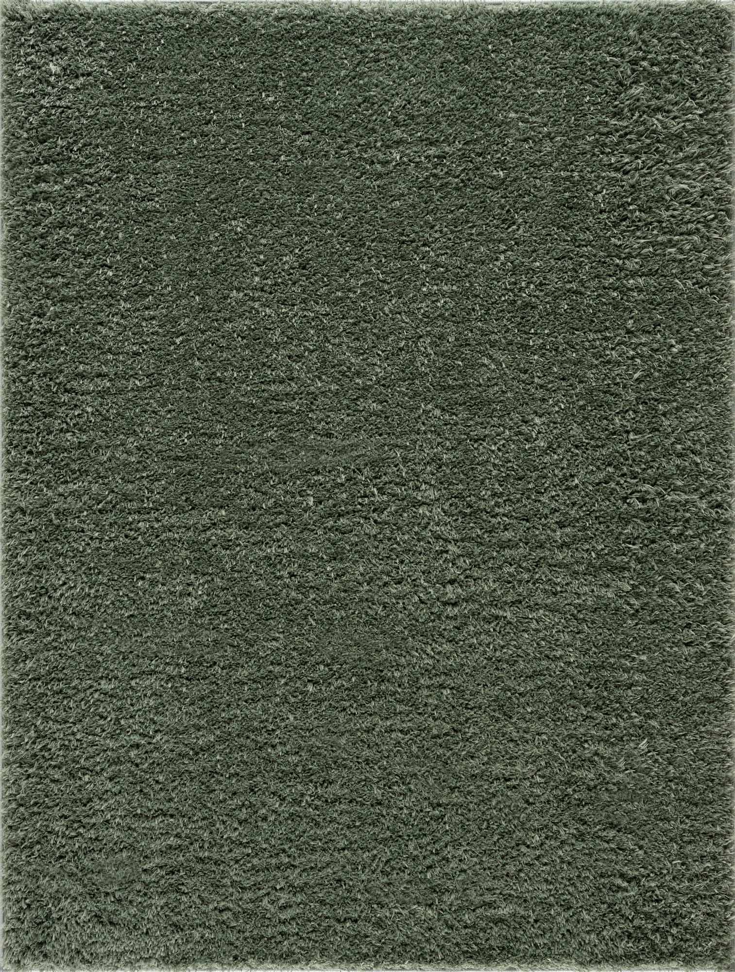 Faina Solid Green Shag Rug Washable - Decor Addict, LLC