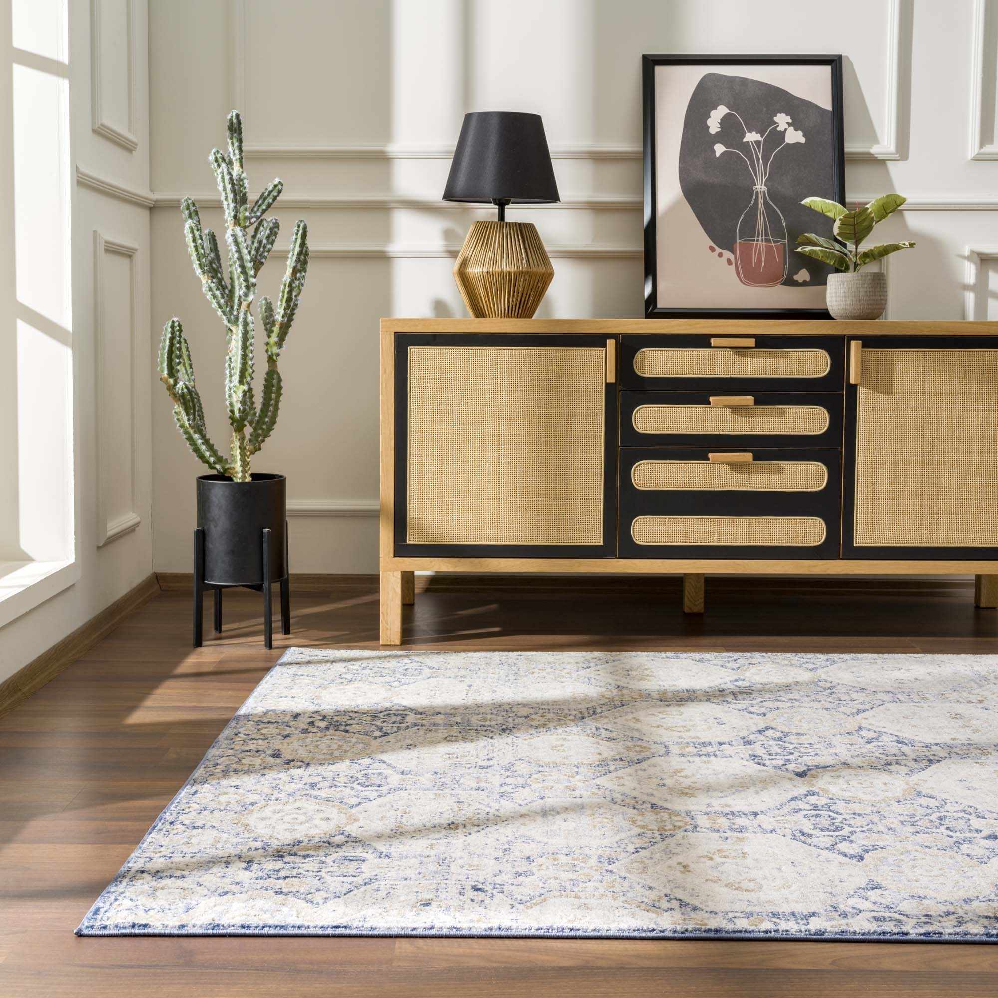 Parkerfield Blue Area Rug - Decor Addict, LLC