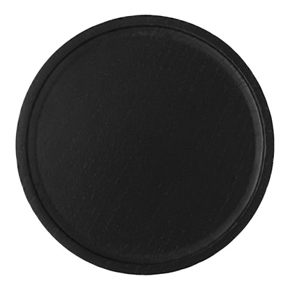 Black Round Wood Tray - Decor Addict, LLC