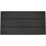 Black Rectangular Wood Tray