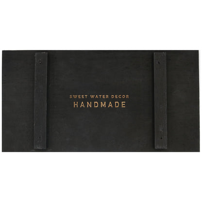 Black Rectangular Wood Tray - Decor Addict, LLC