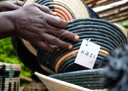 12" Large Peach Soleil Round Basket - Decor Addict, LLC
