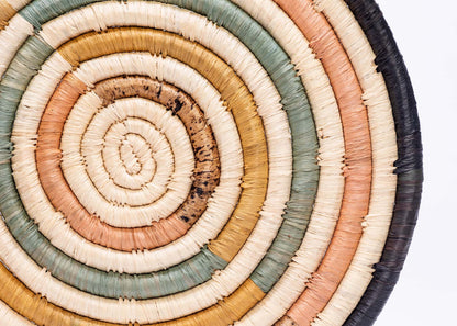 10" Peach & Banana Bark Striped Trivet - Decor Addict, LLC