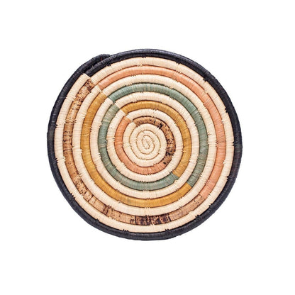 10" Peach & Banana Bark Striped Trivet - Decor Addict, LLC