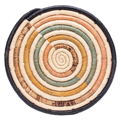 10" Peach & Banana Bark Striped Trivet - Decor Addict, LLC