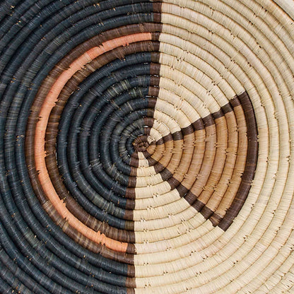 12" Large Peach Soleil Round Basket - Decor Addict, LLC