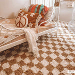 Kieu Yellow & White Checkered Area Rug - Decor Addict, LLC