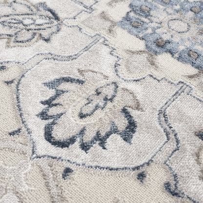 Calum Blue & Gray Area Rug - Decor Addict, LLC