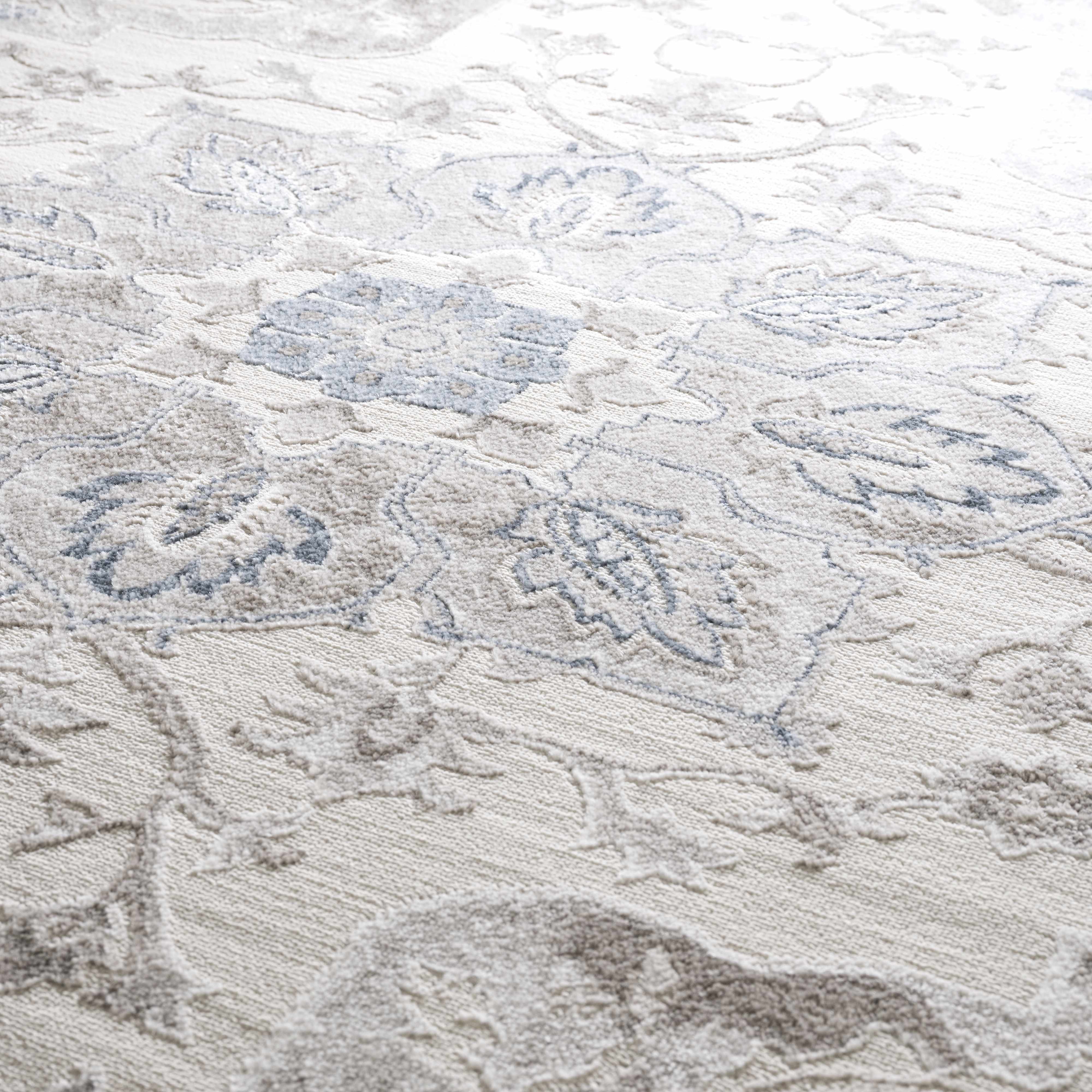 Calum Blue & Gray Area Rug - Decor Addict, LLC