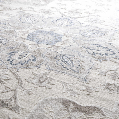 Calum Blue & Gray Area Rug - Decor Addict, LLC