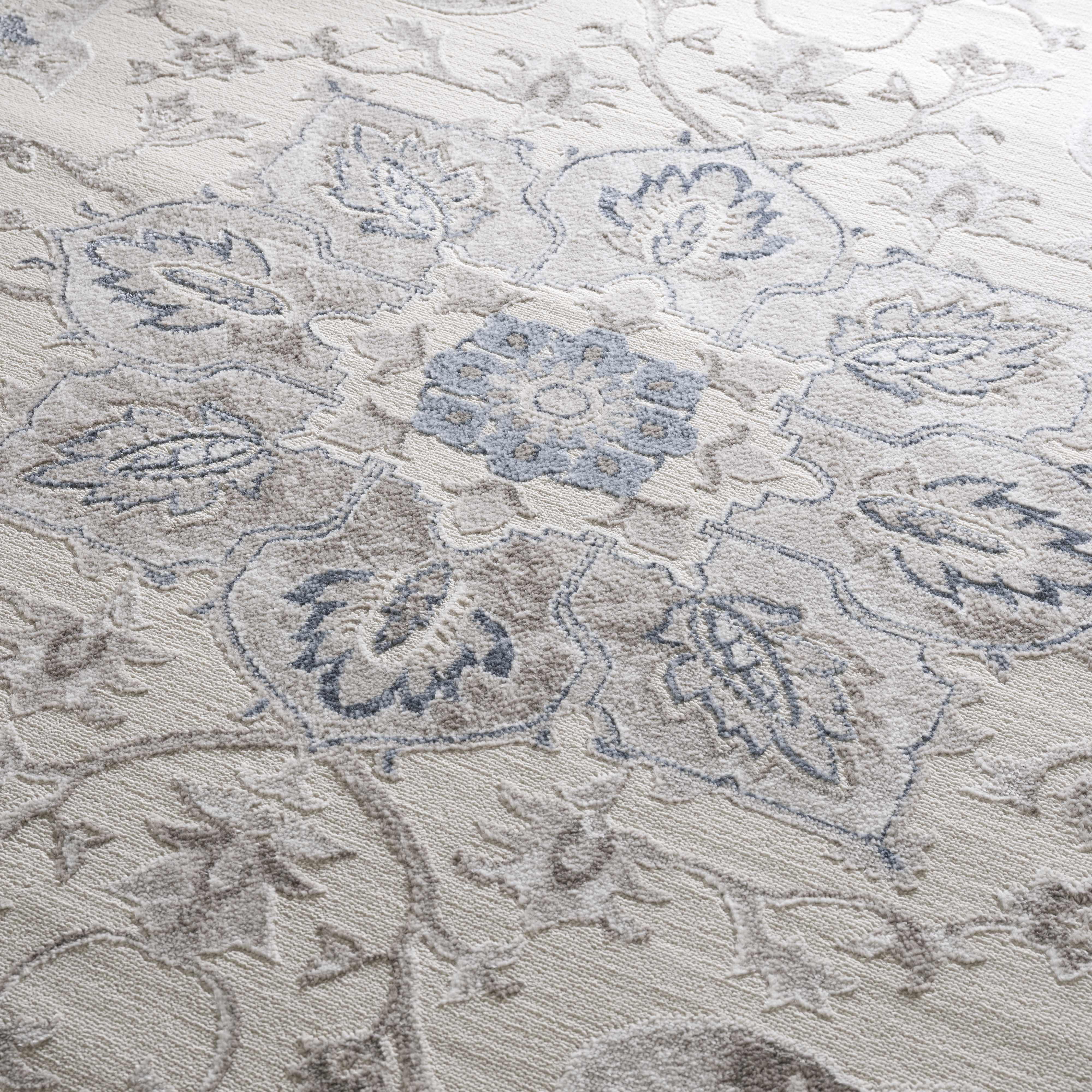 Calum Blue & Gray Area Rug - Decor Addict, LLC