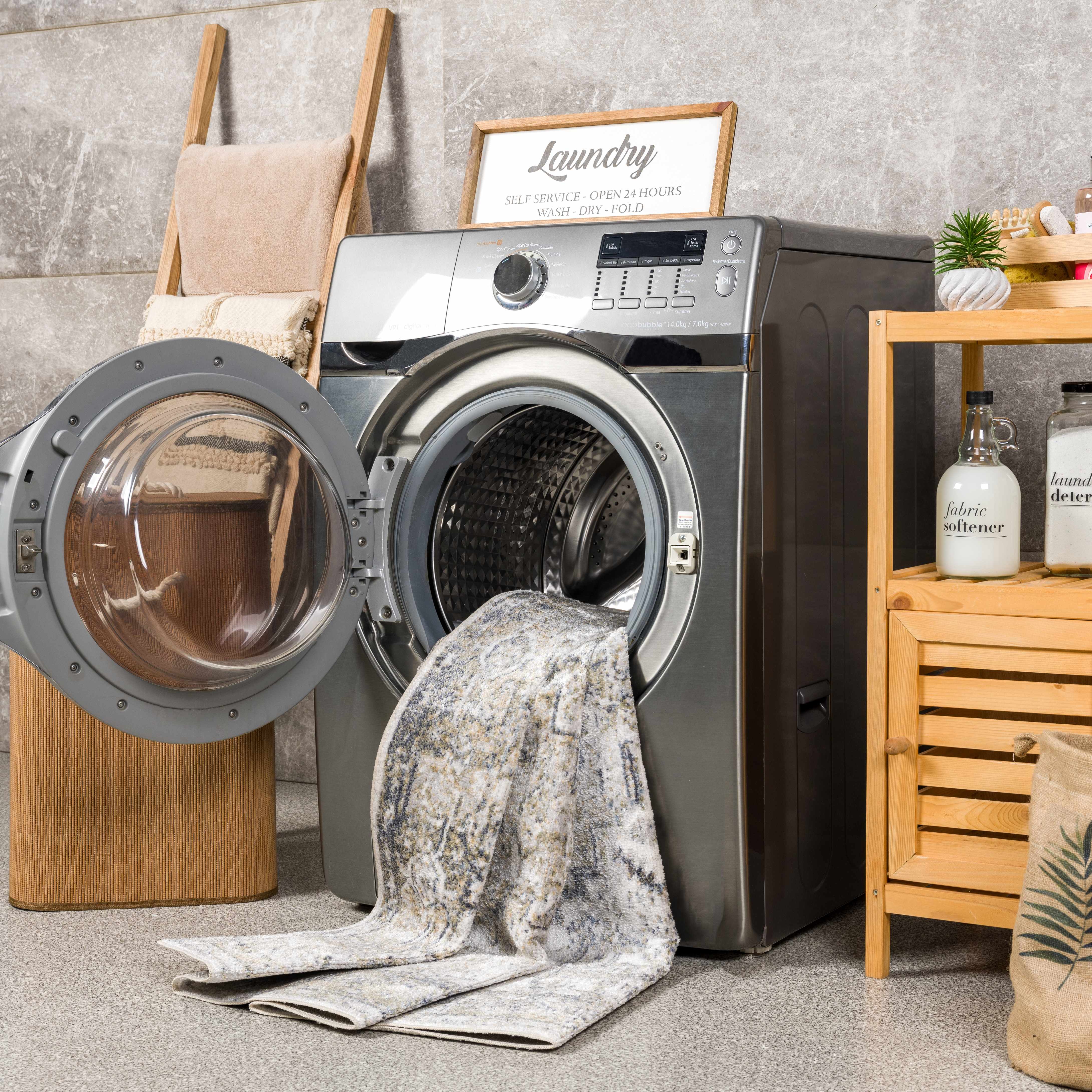 Olive Hera Washable Area Rug - Decor Addict, LLC