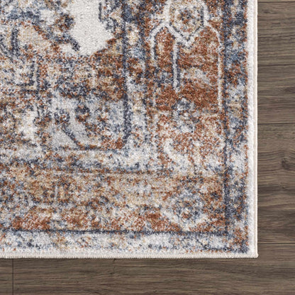 Rust Hera Washable Area Rug - Clearance - Decor Addict, LLC