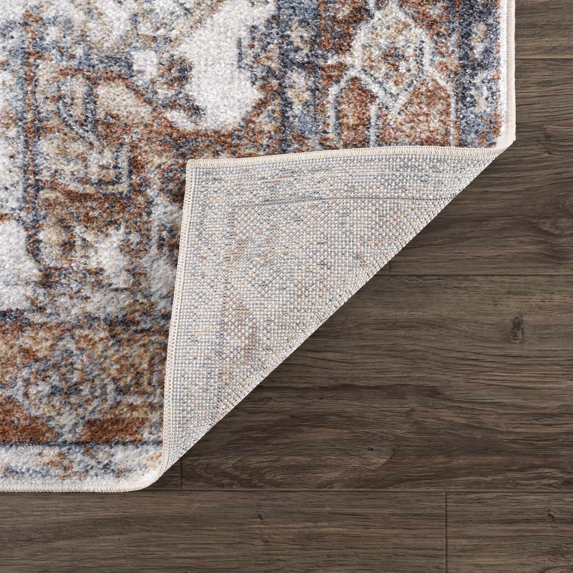 Rust Hera Washable Area Rug - Clearance - Decor Addict, LLC