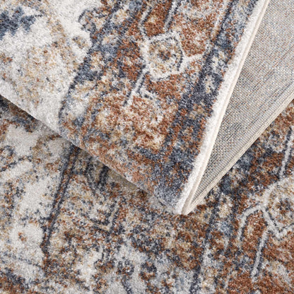 Rust Hera Washable Area Rug - Clearance - Decor Addict, LLC