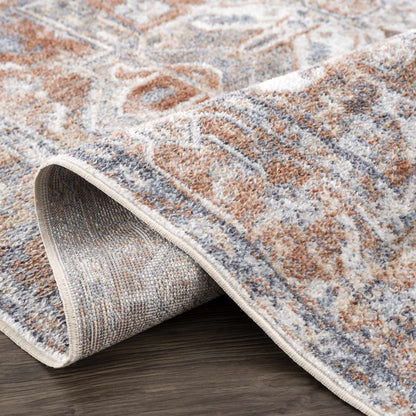 Rust Hera Washable Area Rug - Clearance - Decor Addict, LLC
