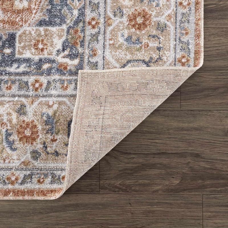 Gael Rust Washable Area Rug - Decor Addict, LLC