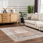 Gael Rust Washable Area Rug - Decor Addict, LLC