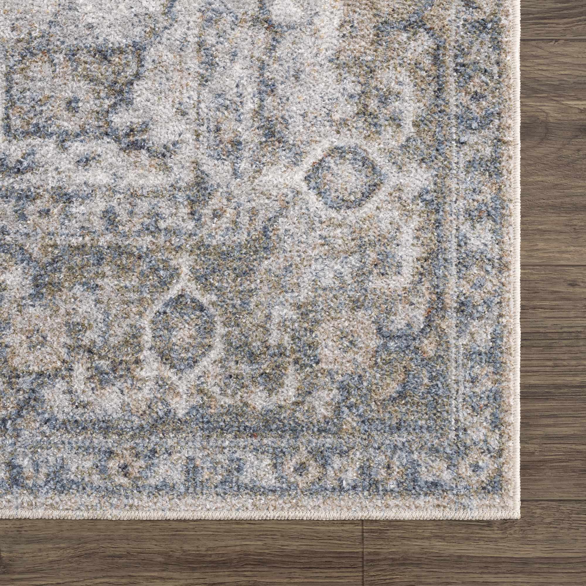 Gael Blue Washable Area Rug - Decor Addict, LLC