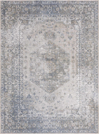 Gael Blue Washable Area Rug - Decor Addict, LLC