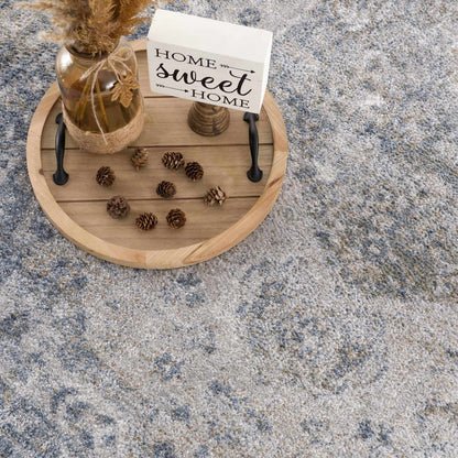 Gael Blue Washable Area Rug - Decor Addict, LLC