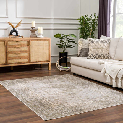 Gael Cream Washable Area Rug - Decor Addict, LLC