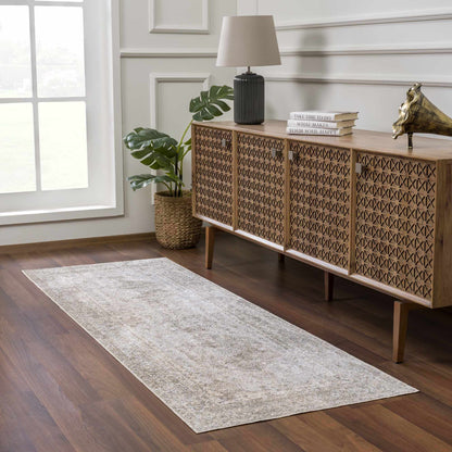 Gael Cream Washable Area Rug - Decor Addict, LLC