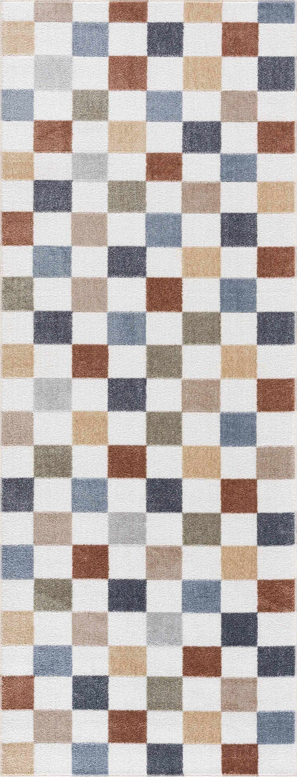 Alie Colorful Checkered Washable Rug - Decor Addict, LLC