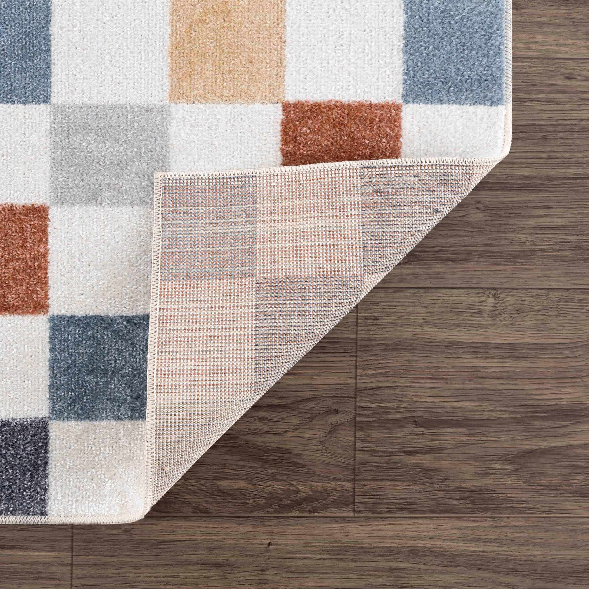 Alie Colorful Checkered Washable Rug - Decor Addict, LLC