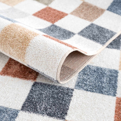Alie Colorful Checkered Washable Rug - Decor Addict, LLC