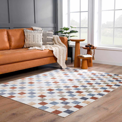 Alie Colorful Checkered Washable Rug - Decor Addict, LLC