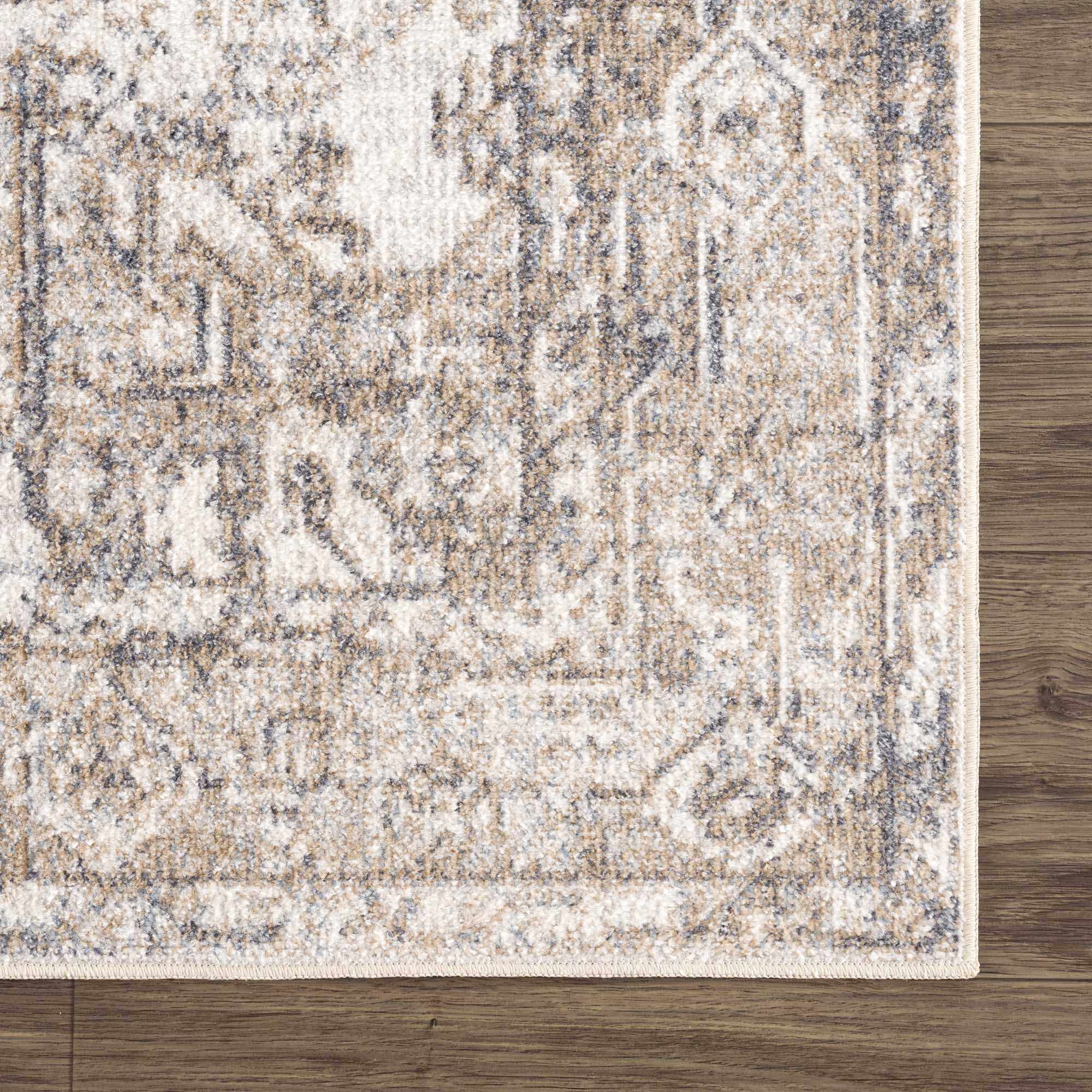 Hera Brown&Cream Washable Area Rug - Decor Addict, LLC