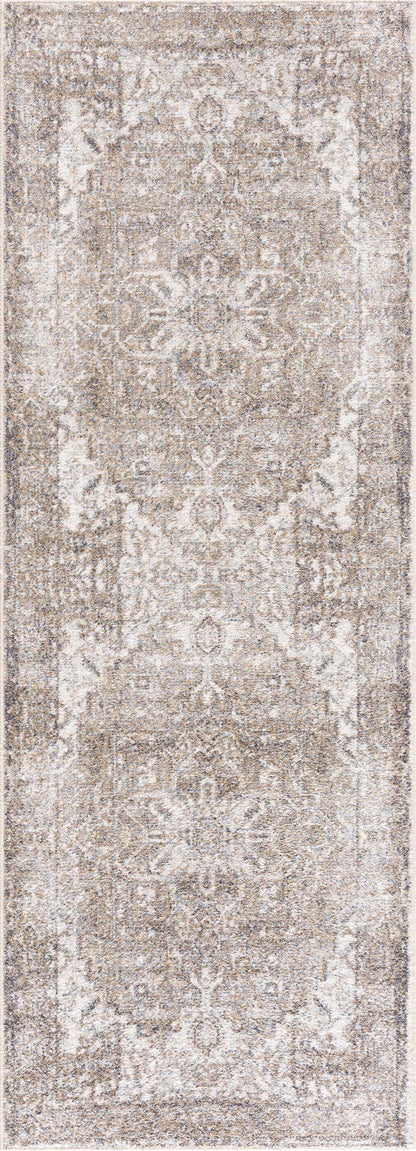 Hera Brown&Cream Washable Area Rug - Decor Addict, LLC