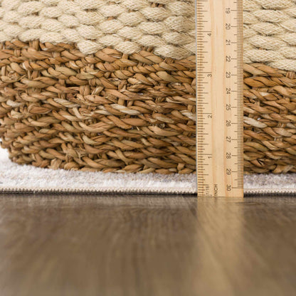 Hera Brown&Cream Washable Area Rug - Decor Addict, LLC