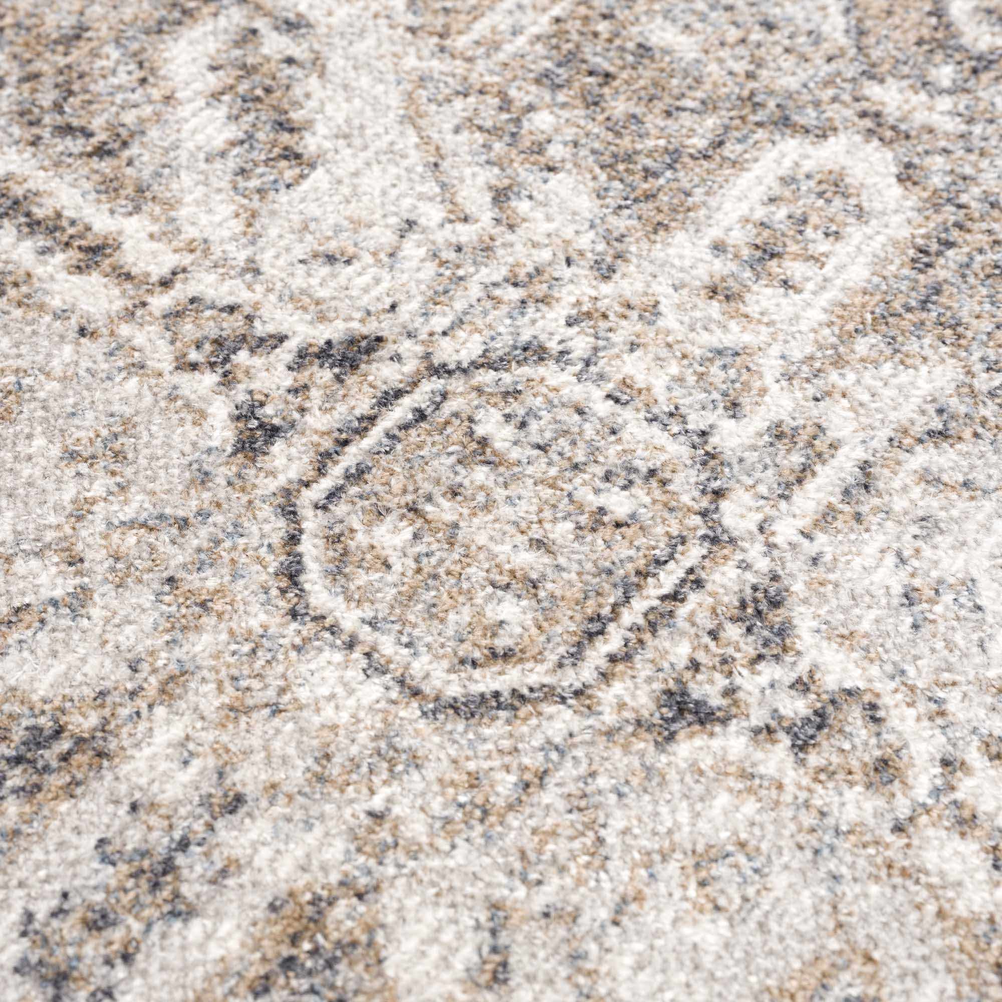 Hera Brown&Cream Washable Area Rug - Decor Addict, LLC