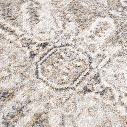 Hera Brown&Cream Washable Area Rug - Decor Addict, LLC