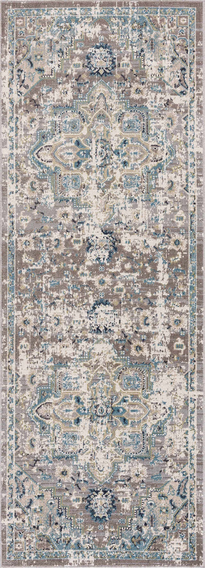 Cabacungan Gray & Blue Washable Area Rug - Decor Addict, LLC