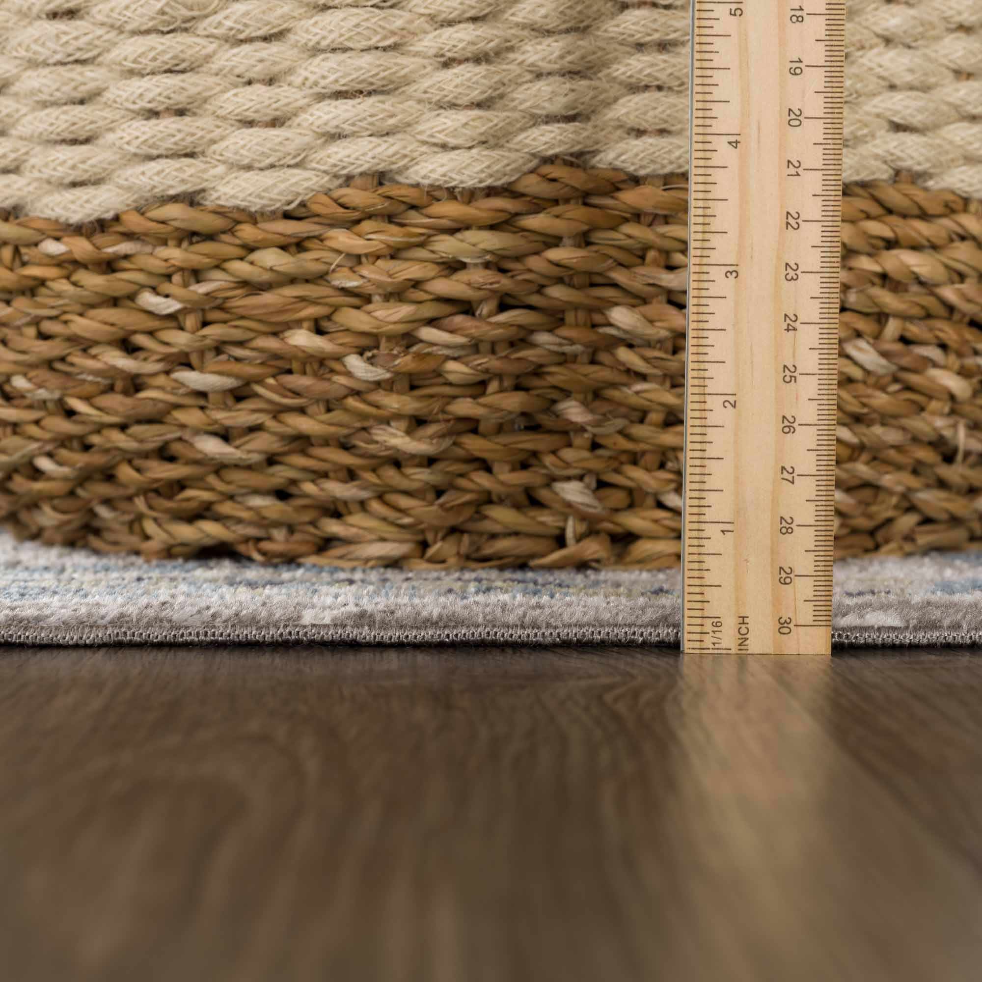 Cabacungan Gray & Blue Washable Area Rug - Decor Addict, LLC