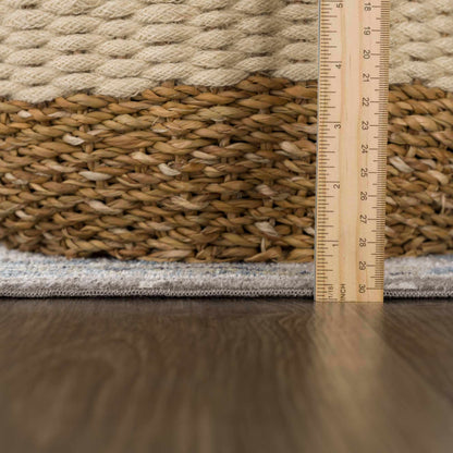 Cabacungan Gray & Blue Washable Area Rug - Decor Addict, LLC