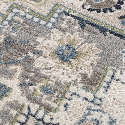Cabacungan Gray & Blue Washable Area Rug - Decor Addict, LLC