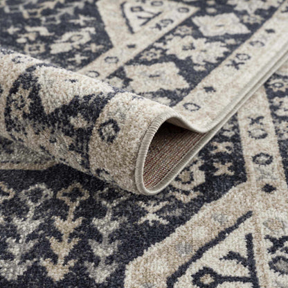 Cabacungan Cream & Gray Washable Area Rug - Decor Addict, LLC