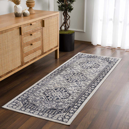 Cabacungan Cream & Gray Washable Area Rug - Decor Addict, LLC