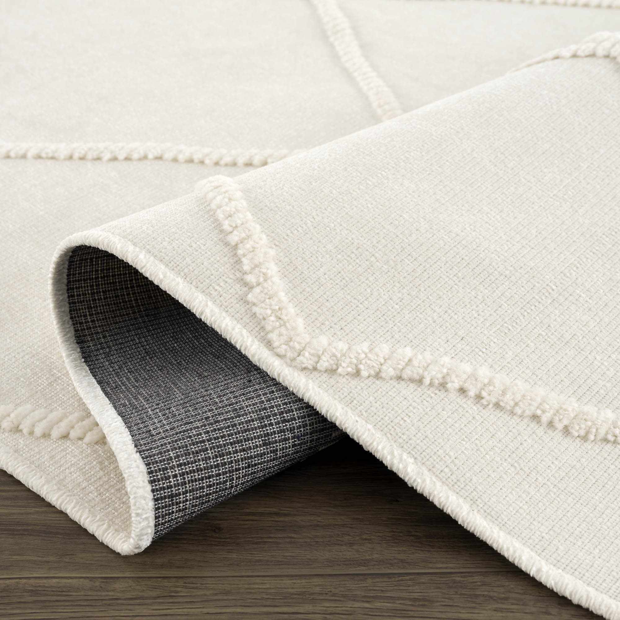 Amani White Washable Area Rug - Decor Addict, LLC