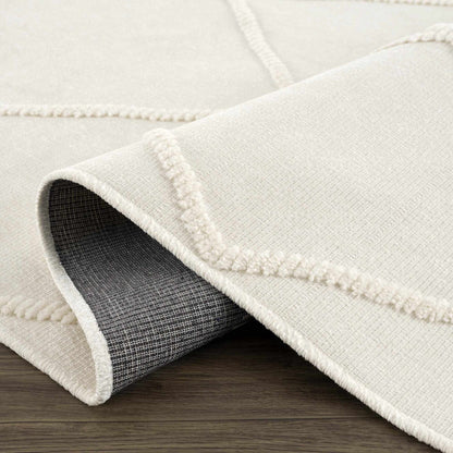 Amani White Washable Area Rug - Decor Addict, LLC