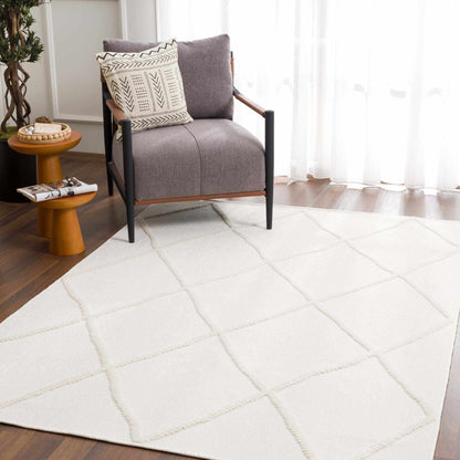Amani White Washable Area Rug - Decor Addict, LLC