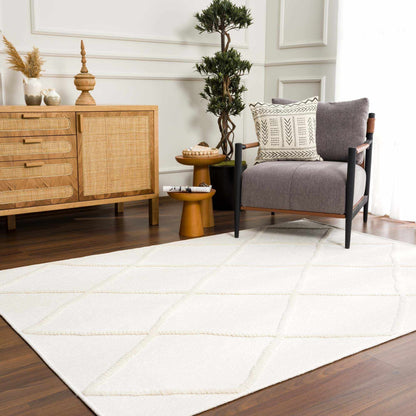 Amani White Washable Area Rug - Decor Addict, LLC