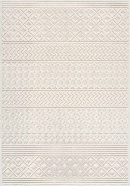 Drago White Washable Area Rug - Decor Addict, LLC