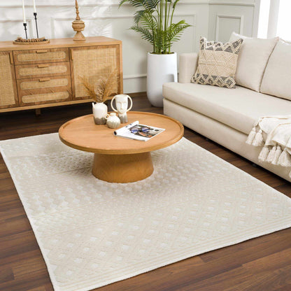 Drago White Washable Area Rug - Decor Addict, LLC