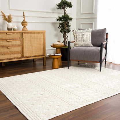 Drago White Washable Area Rug - Decor Addict, LLC