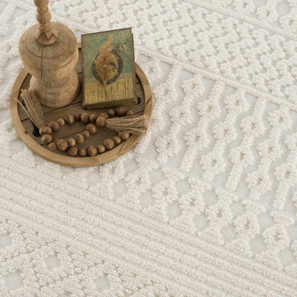 Drago White Washable Area Rug - Decor Addict, LLC
